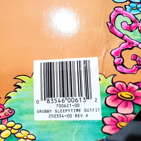 Teddy Ruxpin Grubby Sleepy Time Outfit 1987 Pajama and Slippers Vintage - Picture 8 of 11